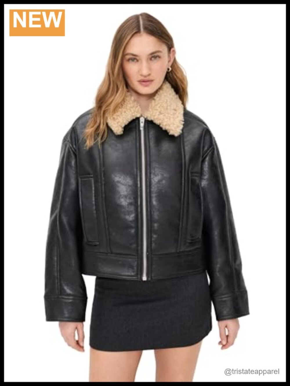 ALC Women's Stevie Faux Fur Jacket with Collared Neck